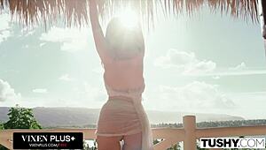 yoga babe's tight ass craves anal filling spooning doggystyle with deepthroat and ass to mouth action