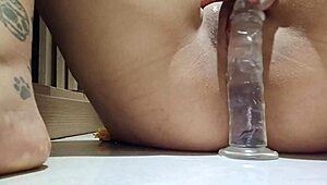 damn this curvy latina pornstar gets crazy horny in the boss's private closet