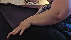 Bbw milf does naked yoga stretching big tits and huge ass teasing homemade