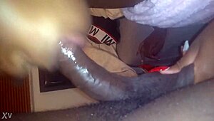 ghetto babe slurps wet dick like a total pro