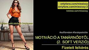 oh man my hungarian teacher lady's got me so worked up i gotta jerk just like she says soft and slow yeah