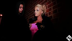 British whore Delta White picked up for bareback double team pounding