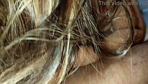 blonde beauty sucks huge cock ass up with joy