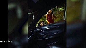 leaked homemade vid: mexican 18yo influencer deepthroats old cock outdoors