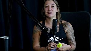 Flor De Damiana Plays Fetish Toys In Sheer Red