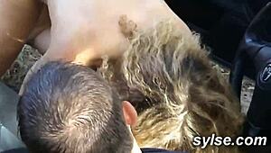 these british and french bitches flash then fuck outdoors in wild threesomes