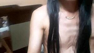 Emotional waves of desire in sexy crossdressing allure