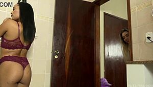 wife cheats bold flashing tits cuckold creampie while hubby clueless