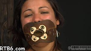 Bound In Harness She Sucks Balls And Fucks Hard