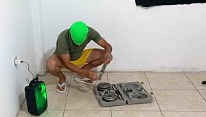 he watched his stepmom doing aerobics then flirted his way into sex at her place