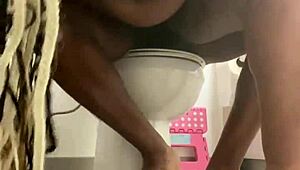 Remi Rides BBC In Unexpected Toilet Stall