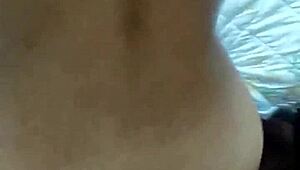 latina milf moans riding big cock shaved pussy wet orgasm