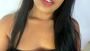 Sexy latina amateur strokes in sexy lingerie outdoors