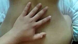 latina milf moans riding big cock shaved pussy wet orgasm