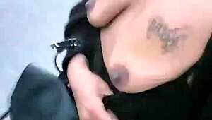 Masterbating in Grocery Store! Then Peeing on Road Before Flashing Saggy Tits!