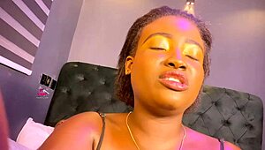 naughty nigerian ebony lesbians lick each other's asses and pussies in lingerie