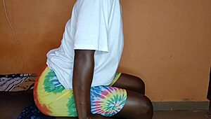 Ebony Teen 18+ Nails Doggy Style Hard!