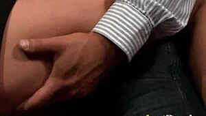 kia winston blonde in gloves blows and takes anal assfucking pleasures everywhere