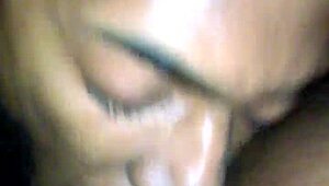 guy puts in serious work licking sucking wet ebony pussy tongue deep cunilingus