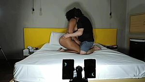 behind scenes with big ass brunette sophie stephan teasing in casting interview