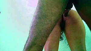 young desi wife lifted and fucked hard by husband rough doggystyle creampie