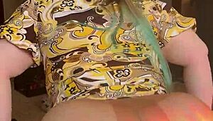 joan day struts in sheer tights shaking her fat jiggling ass and thick curvy hips