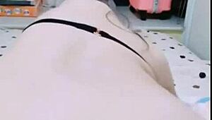 Stunning beauty shares solo selfie with huge pale breasts part 2 new