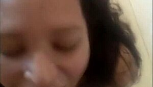 she blows him deep then swallows every drop of cum facial style