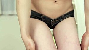 brunette yui kawagoe poses her small tits ass and pussy solo