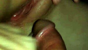 vanessa's perfect puffy cameltoe drips cum on cock after clothes rip and squirting