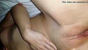 vanessa's perfect puffy cameltoe drips cum on cock after clothes rip and squirting