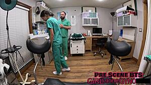 wanna feel doctor tampa and aria nicole's latex procedure up close?