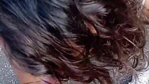 na varanda chupando rola dura e abrindo a buceta pro pau todo ❤️🍆💦