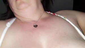 Chubby bbw milf shakes big tits ass in sexy shorts comp ends with hot pee