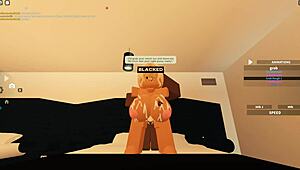 Black Roblox Whore Bent Over for Anal! Deepthroat Blowjob Cowgirl Ride Shakes Ass to Orgasm