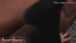 Professor Fucks Ginger Hottie Every Position on Bed!