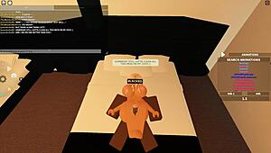 Black Roblox Whore Bent Over for Anal! Deepthroat Blowjob Cowgirl Ride Shakes Ass to Orgasm