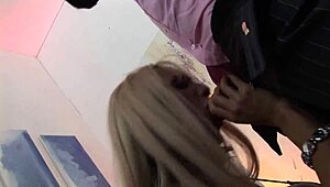 Big-Boobed Blonde Amy Anderssen Sucks Fucks Lingerie