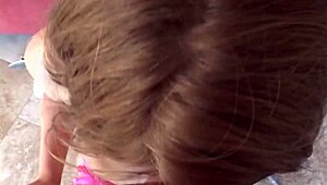 ever wonder how a blonde takes brutal anal pounding bent over then licked clean