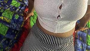 Boss's hot daughter fingers herself squirts during our steamy Indian sex mms