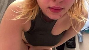 fingering her wet pussy in public feels amazing