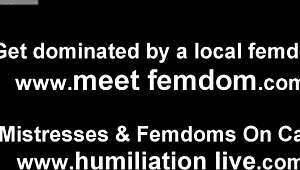 Your pathetic tiny penis gets humiliated by strict mistress sph domination!