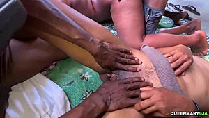 amateur couple celebrates new building with bent over doggystyle foursome creampie orgy