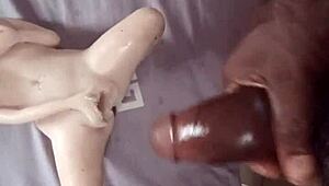 after girlfriend leaves me alone with her fuck doll for doggy pounding