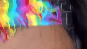 Latina milf landlord wife squirts wildly from elevator fingering and pounding