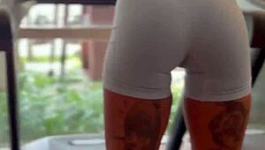 Tiny sexy asian flexes ass so wildly!