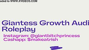 Ordinary girl grows huge tits giantess surprise in sexy pov fetish roleplay!