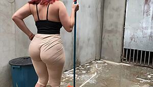 that brazilian maid keeps teasing my cock with her safada ass moves