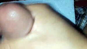 jerking my cock to hot porn and i cum so hard watching her moan sexy af 🔥💦
