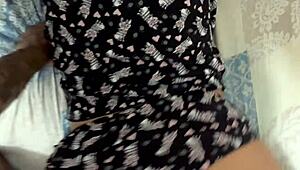 sudden outdoor fuck in her hairy pussy led to quick double cumshot